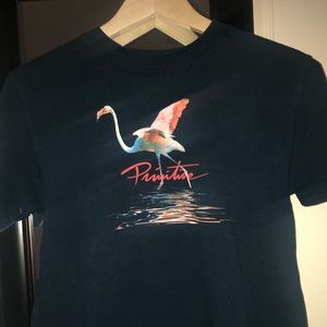 Primitive blue t shirt flamingo graphic tee size S